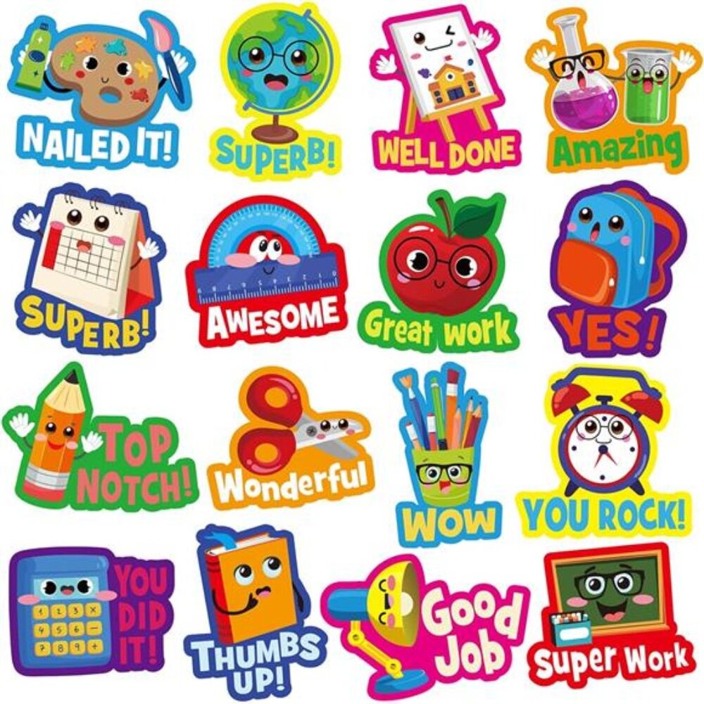400 Back to School Stickers: Teacher Reward & Classroom Decoration for Kids